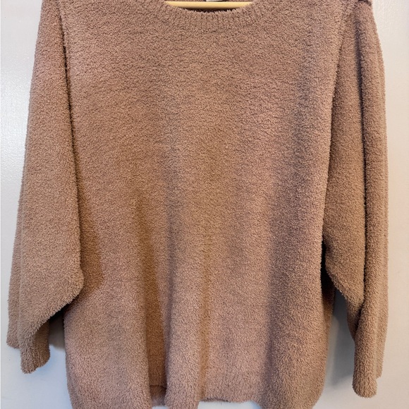 SOFTIES Cozy Tan Crew Neck Sweater with Relaxed Fit - Picture 1 of 1